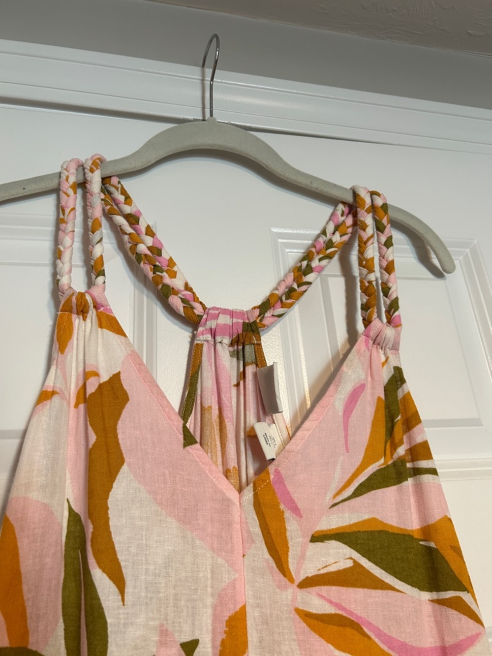 C&C California Floral Linen Maxi Swim Coverup Women's Size Large - Picture 2 of 5
